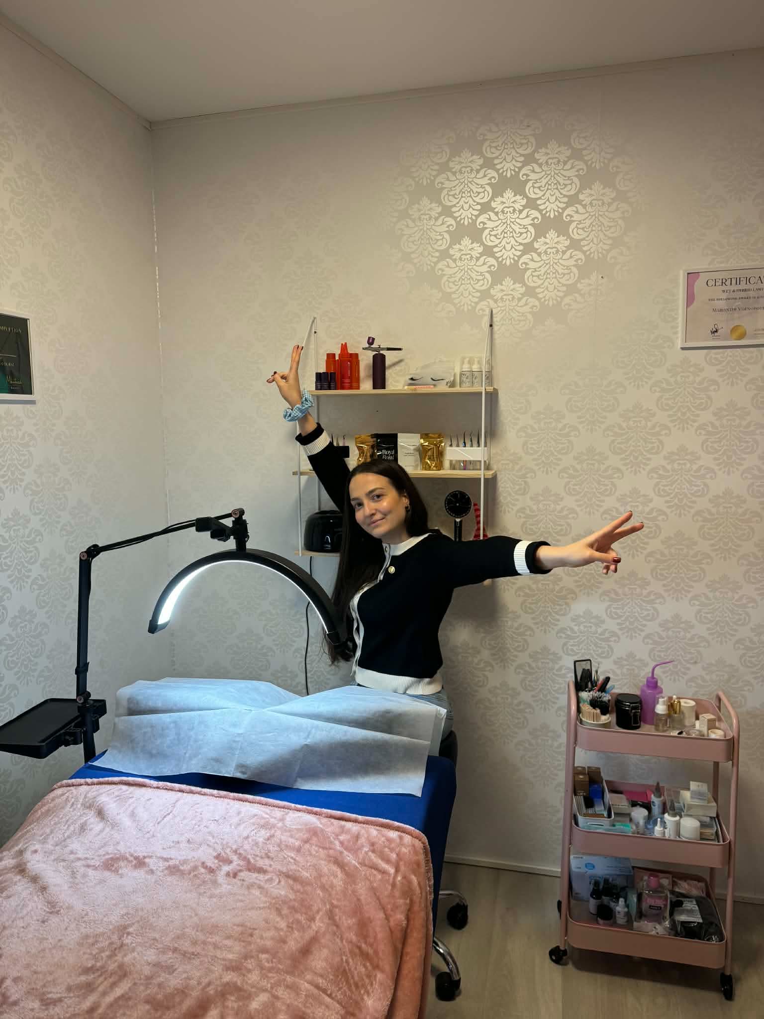 Marianthi at her studio